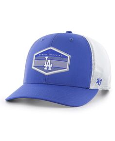 Мужская королевская белая кепка Los Angeles Dodgers Spring Training Burgess Trucker Snapback &apos;47 Brand