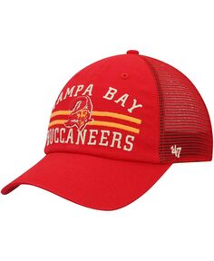 Мужская красная бейсболка Tampa Bay Buccaneers Highpoint Trucker Clean Up Snapback &apos;47 &apos;47 Brand