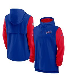 Мужская красная толстовка с капюшоном Buffalo Bills Sideline Player с молнией четверть, мужская Nike