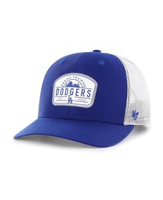 Мужская королевская белая кепка Los Angeles Dodgers 2022 Spring Training Panorama Trucker Snapback &apos;47 Brand