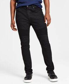 Мужские черные джинсы скинни-байкеры I.N.C. International Concepts