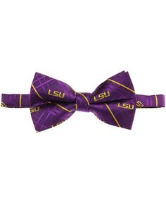 Мужской фиолетовый оксфордский галстук-бабочка Lsu Tigers Eagles Wings