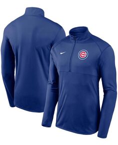 Мужской пуловер с молнией до половины длины и логотипом команды Royal Chicago Cubs Team Element Performance Nike