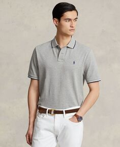 Мужская рубашка-поло классического кроя в сетку Polo Ralph Lauren