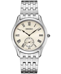 Мужские аналоговые часы Essentials с браслетом из нержавеющей стали, 39 мм Seiko