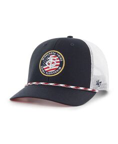 Мужская темно-синяя регулируемая шляпа Minnesota Twins Union с нашивкой Trucker &apos;47 Brand
