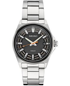 Мужские аналоговые часы Essentials с браслетом из нержавеющей стали, 40 мм Seiko