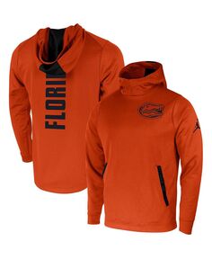 Мужской брендовый оранжевый пуловер с капюшоном Florida Gators 2-Hit Performance Jordan
