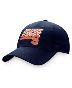 Мужская темно-синяя регулируемая шляпа Syracuse Orange Slice Top of the World