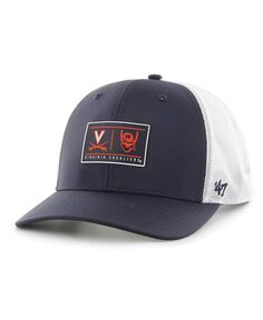 Мужская темно-синяя регулируемая шляпа Virginia Cavaliers Bonita Brrr Hitch &apos;47 Brand