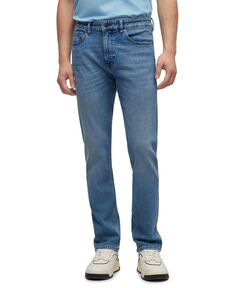 Мужские джинсы зауженного кроя Comfort-Stretch Hugo Boss