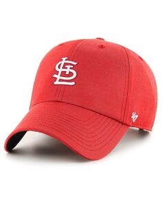 Мужская красная регулируемая кепка St. Louis Cardinals Oxford Tech Clean Up &apos;47 Brand