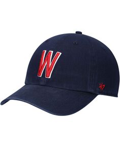 Мужская темно-синяя регулируемая шляпа Washington Senators 1961 с логотипом Cooperstown Collection &apos;47 Brand