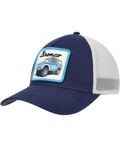 Мужская темно-синяя шляпа Bronco Valin Trucker Snapback American Needle