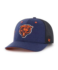 Мужская темно-синяя шляпа Chicago Bears Pixelation Trophy Flex Hat &apos;47 Brand