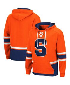 Мужской оранжевый пуловер с капюшоном Syracuse Orange на шнуровке 3.0 Colosseum
