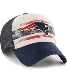 Мужская кремовая регулируемая кепка New England Patriots Breakout MVP Trucker &apos;47 Brand