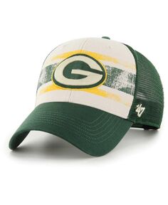 Мужская кремовая регулируемая кепка Green Bay Packers Breakout MVP Trucker &apos;47 Brand