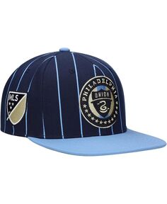 Мужская темно-синяя шляпа Snapback с булавкой Philadelphia Union Team Mitchell &amp; Ness