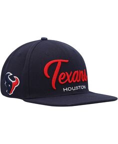 Мужская темно-синяя шляпа Snapback Houston Texans с надписью Snapback Pro Standard