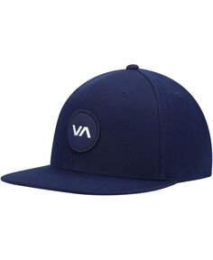Мужская темно-синяя шляпа Snapback с нашивкой VA RVCA