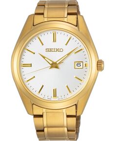 Мужские часы Essentials с золотистым браслетом из нержавеющей стали, 40,2 мм Seiko