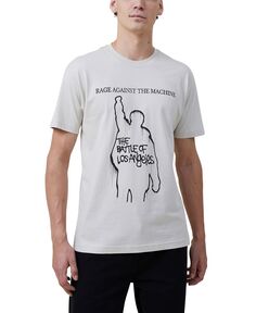Мужская музыкальная футболка свободного кроя премиум-класса COTTON ON