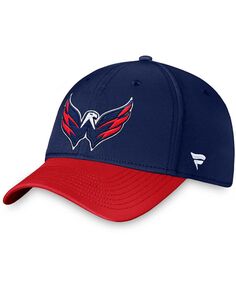 Мужская темно-синяя шляпа с гибким логотипом Washington Capitals Core Primary Fanatics