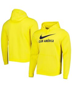 Мужской желтый пуловер с капюшоном Club America Lockup Club Nike