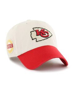 Мужская регулируемая кепка кремового цвета &apos;47 Kansas City Chiefs Sidestep Clean Up &apos;47 Brand