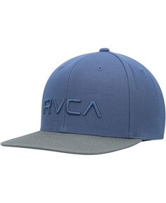 Мужская темно-синяя, оливковая шляпа Snapback из саржи II RVCA