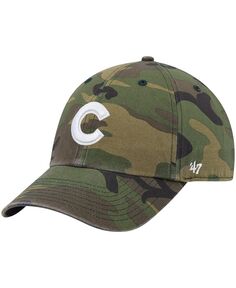 Мужская регулируемая кепка с камуфляжным принтом Chicago Cubs &apos;47 Clean Up &apos;47 Brand
