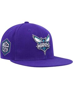 Мужская фиолетовая кепка Charlotte Hornets Side Core 2.0 Snapback Mitchell &amp; Ness