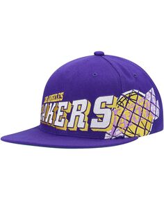 Мужская фиолетовая кепка Los Angeles Lakers The Grid Snapback Mitchell &amp; Ness