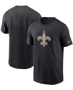 Мужская черная футболка с логотипом New Orleans Saints Primary Nike
