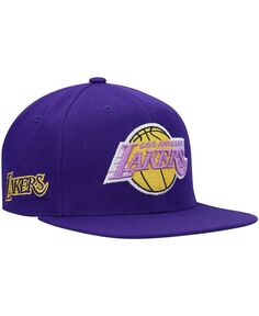 Мужская фиолетовая кепка Snapback Los Angeles Lakers из твердой древесины Classics Mitchell &amp; Ness