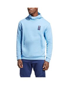 Мужской пуловер с капюшоном небесно-голубого цвета New York City FC Travel adidas