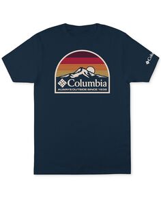 Мужская футболка из самшита с рисунком Columbia