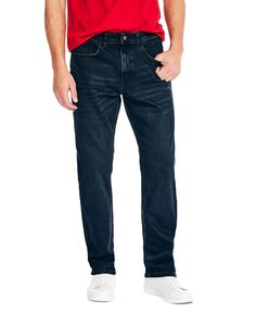 Мужские винтажные джинсы прямого кроя из эластичного денима с 5 карманами Nautica