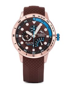 Мужские часы Regatta VIP Day Ретроградные коричневые часы Performance 46 мм Strumento Marino