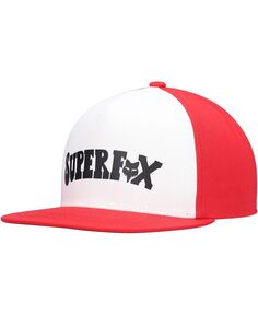 Молодежная кепка Super Trik Snapback для мальчиков и девочек, белая, красная Fox