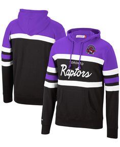 Мужская фиолетово-черная толстовка с капюшоном для главного тренера Toronto Raptors Mitchell &amp; Ness