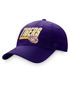 Мужская фиолетовая регулируемая шляпа LSU Tigers Slice Top of the World