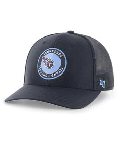 Мужская темно-синяя бейсболка Tennessee Titans представляет гибкую кепку &apos;47 Brand
