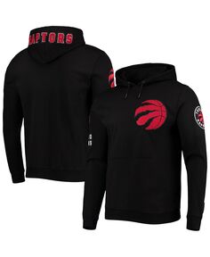 Мужской черный пуловер с капюшоном из синели Toronto Raptors Team Pro Standard