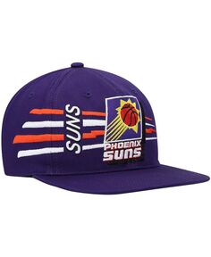 Мужская фиолетовая шляпа Phoenix Suns из твердой древесины в стиле ретро Bolt Deadstock Snapback Hat Mitchell &amp; Ness