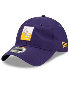 Мужская фиолетовая бейсболка LSU Tigers с контрастной нашивкой 9TWENTY New Era