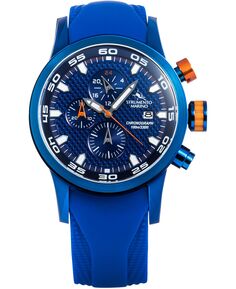 Мужские часы Speedboat синие, силиконовые, производительные, 46 мм Strumento Marino