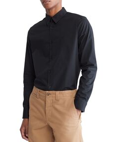 Мужская изысканная рубашка узкого кроя на пуговицах Calvin Klein