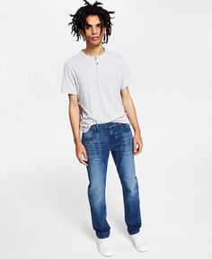 Мужские джинсы зауженного кроя средней потертости I.N.C. International Concepts